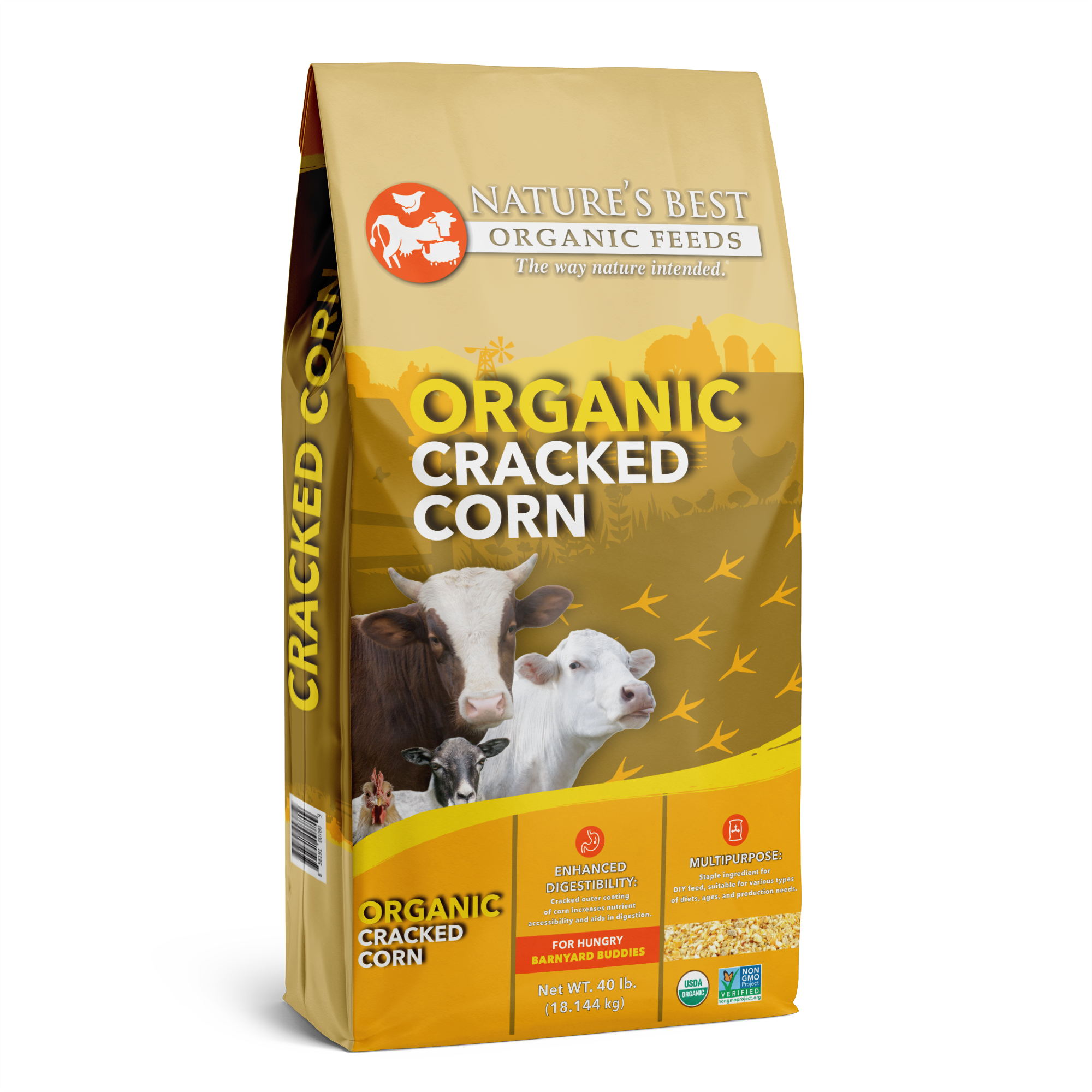 Organic Cracked Corn