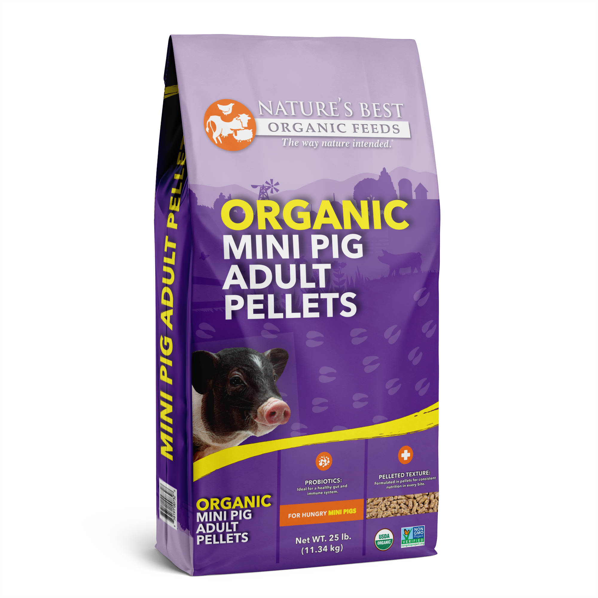 Organic Mini Pig Adult Pellets